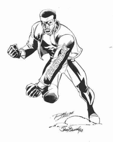 Mr. Terrific, pencils by Ron Lim, inks by Danny Bulanadi