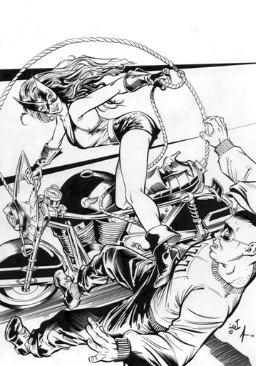 The Black Cat (Linda Turner), pencils by James E. Lyle, inks by Bob Almond