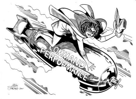 Commandette, pencils and inks by Mike DeCarlo