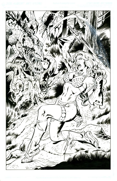 Red Sonja, pencils by Al Rio, inks by Bob Almond