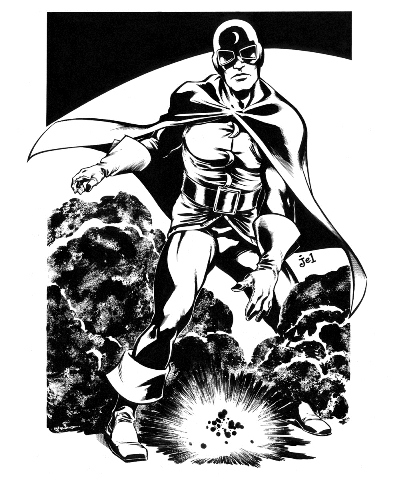 Doctor Mid-Nite, pencils and inks by James E. Lyle