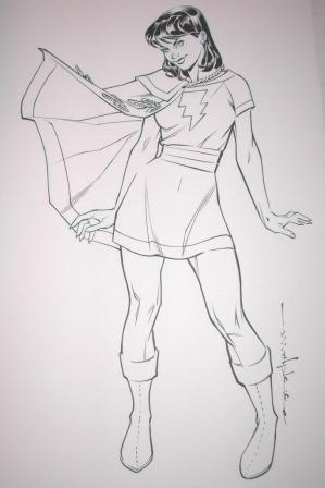 Mary Marvel, pencils and inks by comics artist Brian Stelfreeze