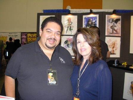 Olivia and fan, Big Wow 2013