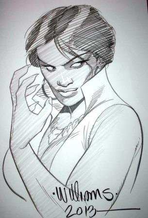 Vixen, pencils and inks by comics artist David Williams