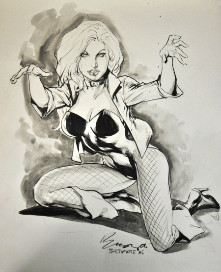 Black Canary, pencils and inks by the comics artist known as Buzz