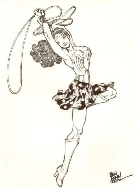 Wonder Woman, pencils and inks by Ben Dunn