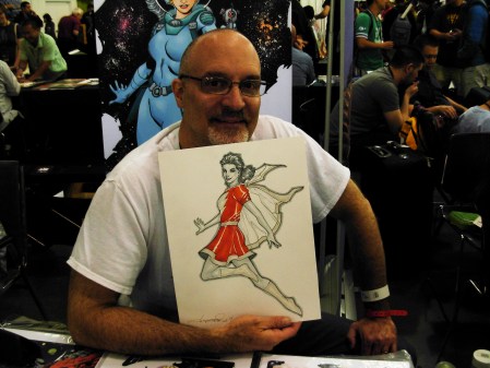 Aaron Lopresti and Mary Marvel, Big Wow ComicFest 2014