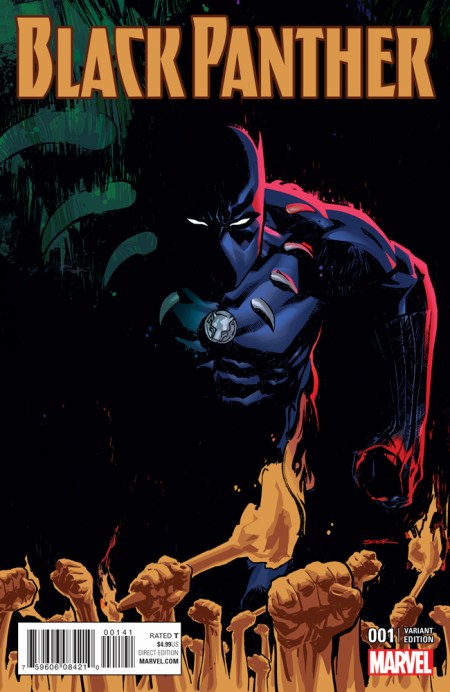 Black Panther #1 (2016 series), Ryan Sook variant cover
