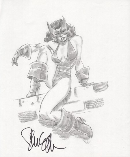 Black Cat (Linda Turner), pencils by Steven E. Gordon